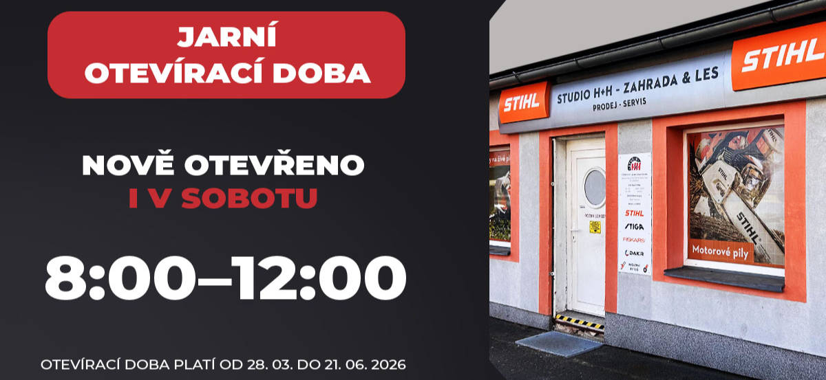 Jarní otevírací doba