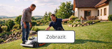 Testování robotické sekačky u vás na zahradě